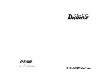 2004 Printed in Japan SEP04709 - Ibanez Guitars