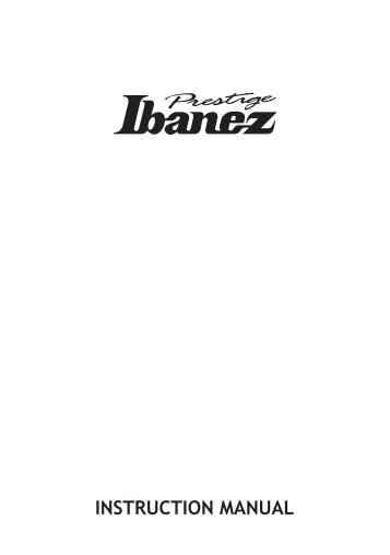 1. - Ibanez Guitars
