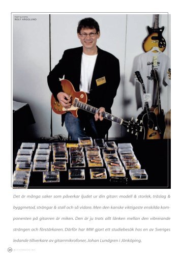 Artikel i mm - Lundgren guitar pickups
