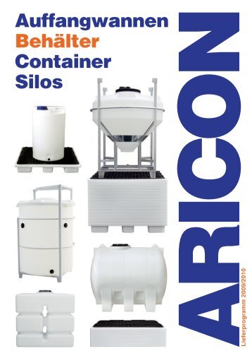 Auffangwannen Behälter Container Silos - Aricon
