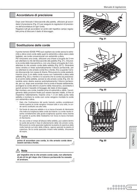 Table of Contents - Ibanez Guitars