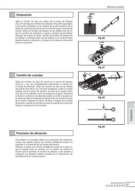 Table of Contents - Ibanez Guitars