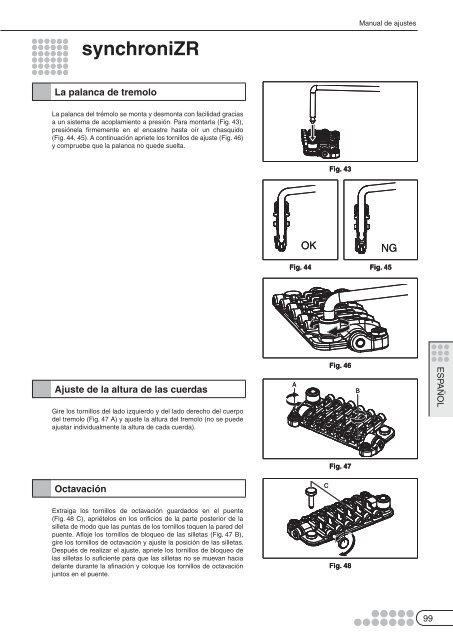 Table of Contents - Ibanez Guitars