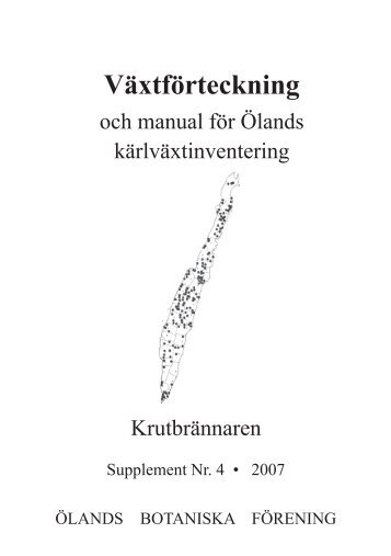 Checklistan - Ölands Botaniska Förening