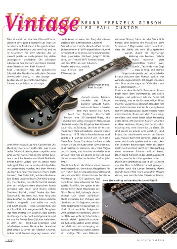 bruno frenzels gibson les paul custom - Birth Control