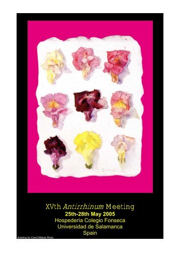 XVth AntirrhinumMeeting - Universidad de Salamanca