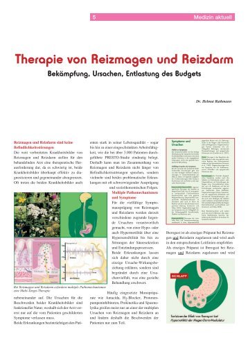 Therapie von Reizmagen und Reizdarm - Dr. Neinhaus Verlag AG