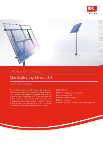 Masthalterung 1.6 und 3.2