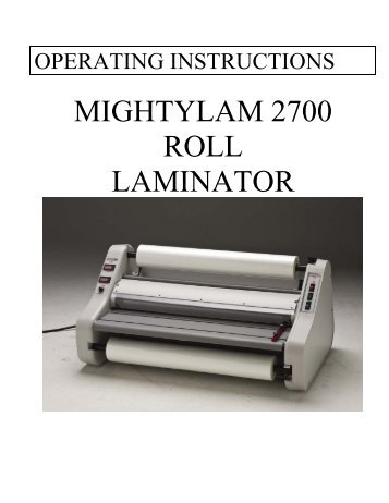 MIGHTYLAM 2700 ROLL LAMINATOR