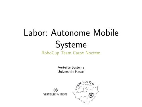Labor: Autonome Mobile Systeme - Carpe Noctem Robotic Soccer