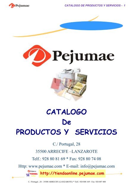 CATALOGO 2007 - Pejumae.