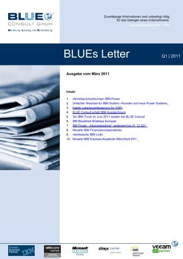 BLUEs Letter - BLUE CONSULT GmbH