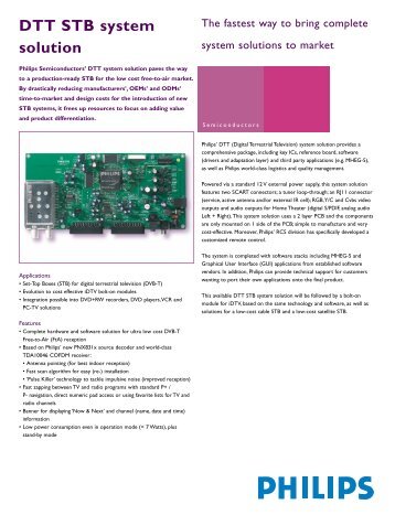 DTT STB system solution