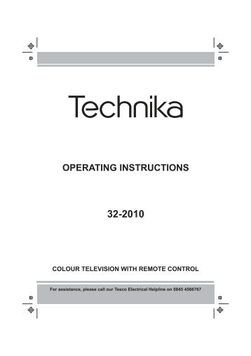 Technika_32_2010_en PDF - Tesco Tech Support