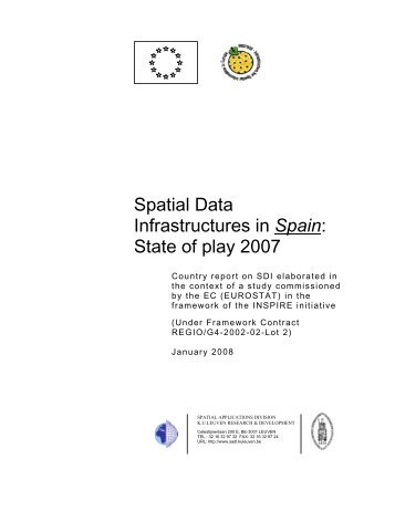 Spatial Data Infrastructures in Spain: State of play ... - inspire - Europa