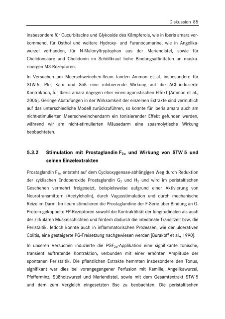 In vitro Untersuchungen zur Wirkung von Phytopharmaka auf die ...