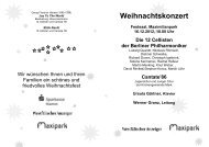 Weihnachtskonzert - Maximilianpark