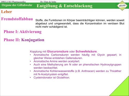 Entgiftung & Entschlackung - Dreluso Pharmazeutika GmbH