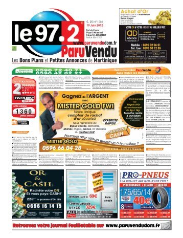 Les Bons Plans et Petites Annonces de Martinique - ParuVendu