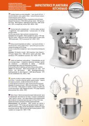 IMPASTATRICE PLANETARIA KITCHENAID - Fimar