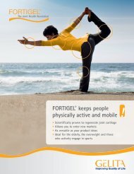FORTIGEL® keeps people physically active and mobile - Gelita