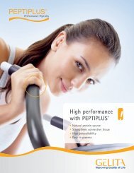 High performance with PEPTIPLUS® - Gelita