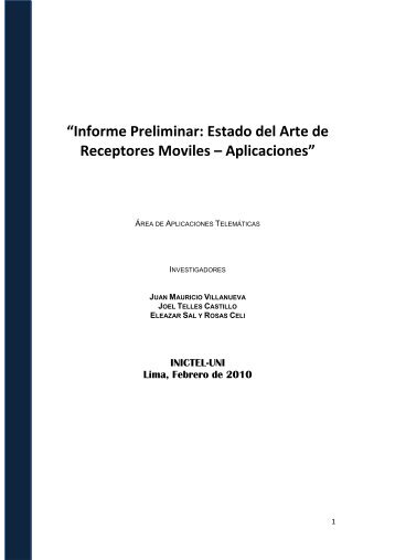 Tarea 2 MOVILES _Informe 1_ - area de aplicaciones telematicas ...