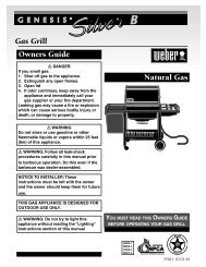 Genesis Silver B NG Owners Guide 55021 03/21 ... - Help - Weber