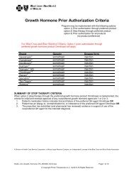 Growth Hormone - Blue Cross Blue Shield of Illinois