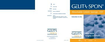 Gelita-Spon - Invotec International Surgical Supplies