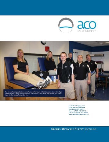 SPORTS MEDICINE SUPPLY CATALOG - ACO Med Supply