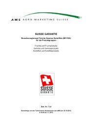Branchenreglement SUISSE GARANTIE - Swisspatat