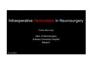 Intraoperative Hemostasis in Neurosurgery