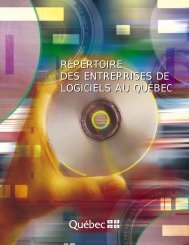 Répertoire des entreprises de logiciels au Québec - Ministère du ...