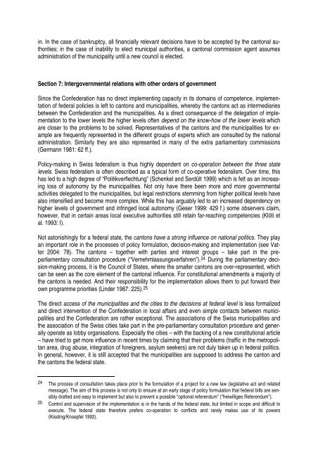 Local Government and Metropolitan Regions in Switzerland - IDHEAP