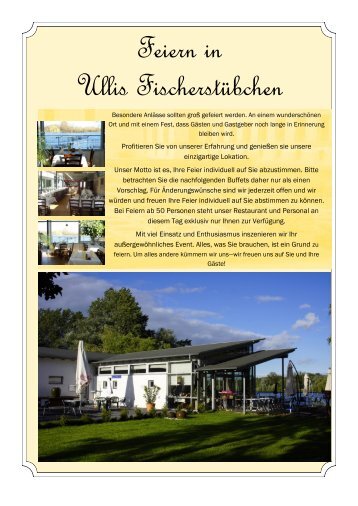 Bankettkarte (PDF) - Ullis Fischerstübchen