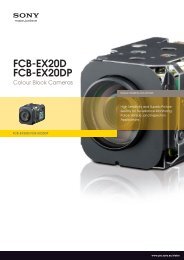 FCB-EX20 Series_Datasheet.indd - MaxxVision