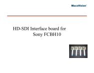 HD-SDI Interface board for Sony FCBH10 - MaxxVision