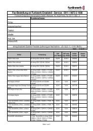 Fax-Bestellung an Funkwerk Ersatzteil - Service: 0911 / 9673 ... - FAQ