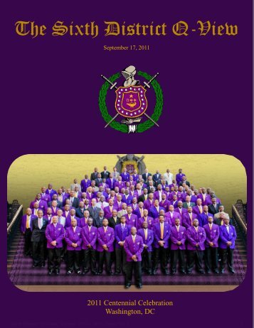 The Sixth District Q-View - 6th District of Omega Psi Phi Fraternity, Inc.