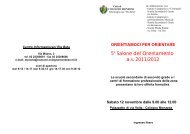 5° Salone dell'Orientamento a.s. 2011/2012 - Comune di Cologno ...
