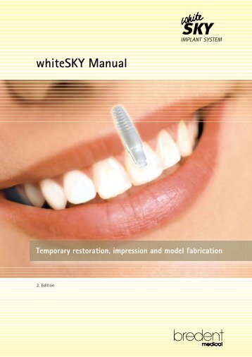 whiteSKY Manual - bredent medical GmbH & Co.KG