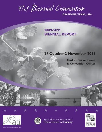 2009-2011 biennial report - Sigma Theta Tau International Honor ...