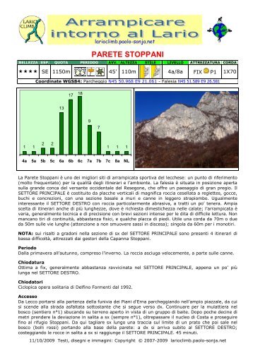 PARETE STOPPANI - LarioClimb