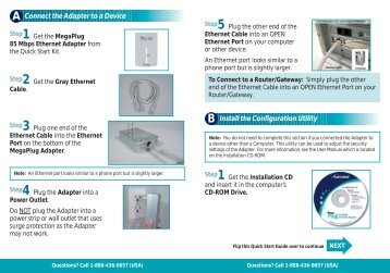 Powerline Ethernet Adapter HPE100T Quick Start Guide - Actiontec