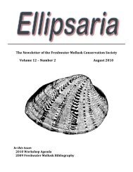 Ellipsaria - Freshwater Mollusk Conservation