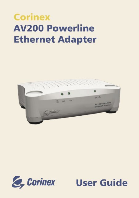 User Guide Corinex AV200 Powerline Ethernet Adapter
