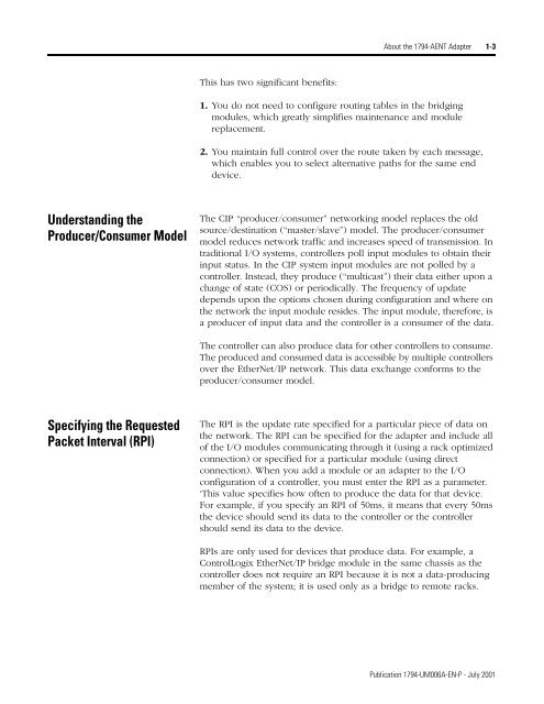 FLEX I/O EtherNet/IP Adapter Module User Manual, 1794-UM006A ...