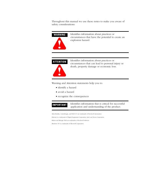 FLEX I/O EtherNet/IP Adapter Module User Manual, 1794-UM006A ...