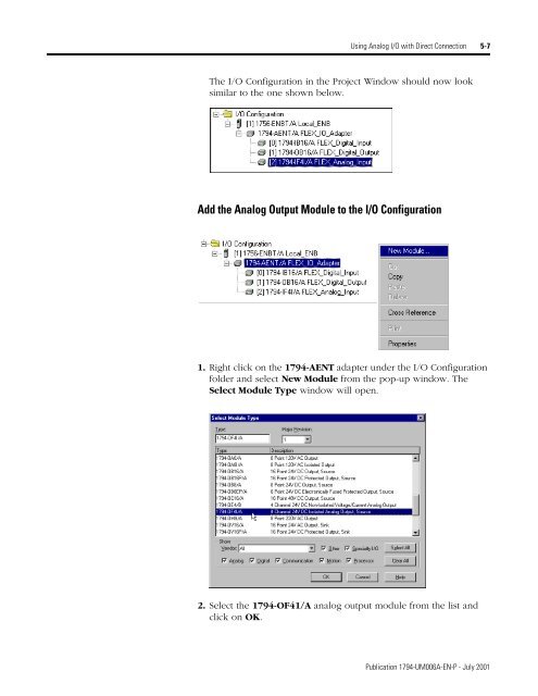 FLEX I/O EtherNet/IP Adapter Module User Manual, 1794-UM006A ...